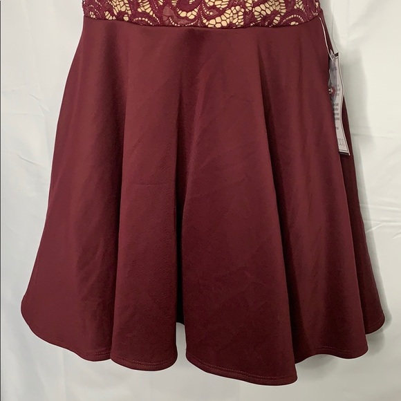 B Darlin open back A line mini dress - Picture 3 of 10